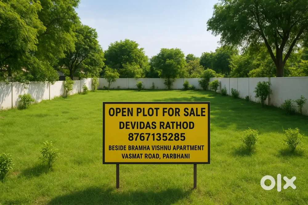 Open plot for sale