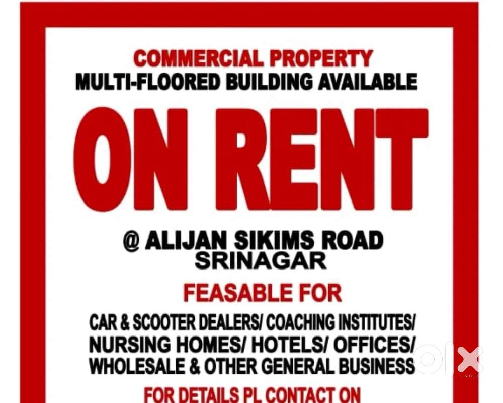 Three stores with big lawn