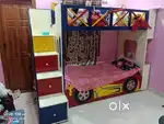 Kids bunk bed with lots of storage
