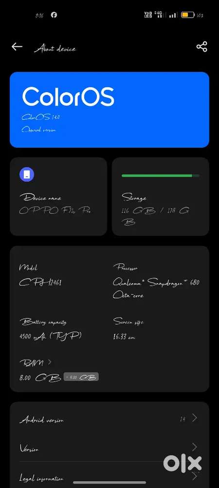 Phone sell kar na ha  oppo. F21s.pro 8/ 128