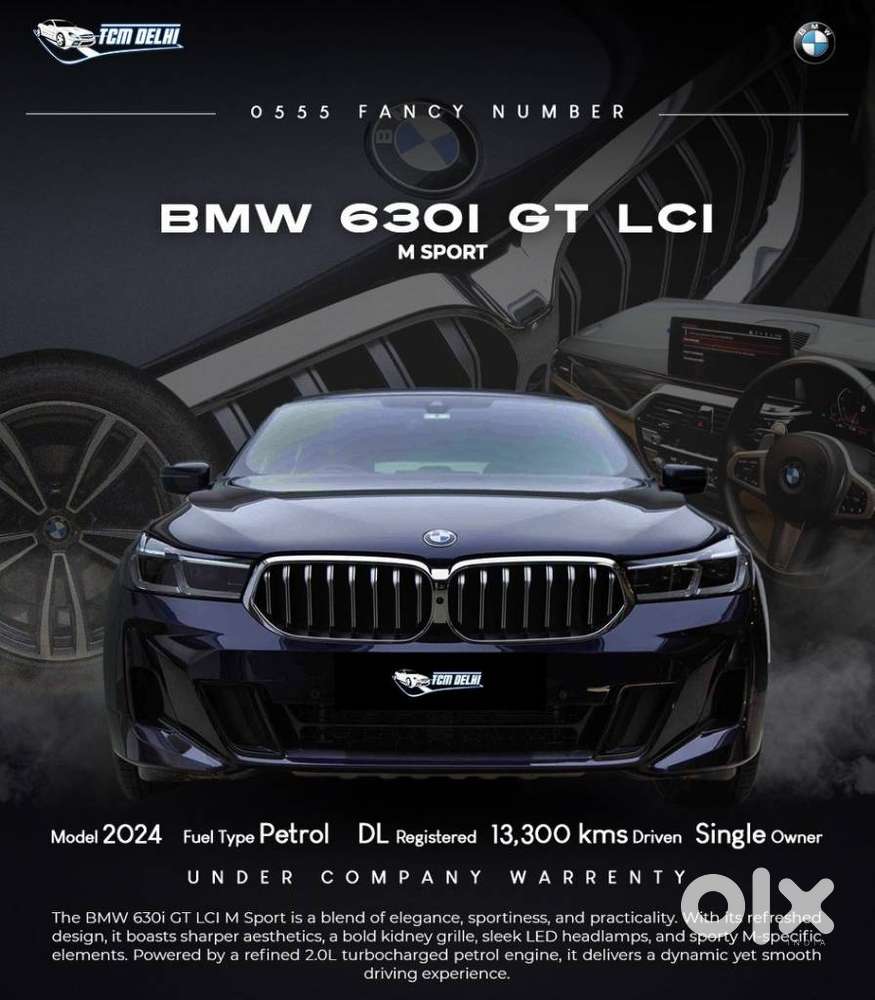 BMW 6 Series GT 630i M Sport, 2024, Petrol