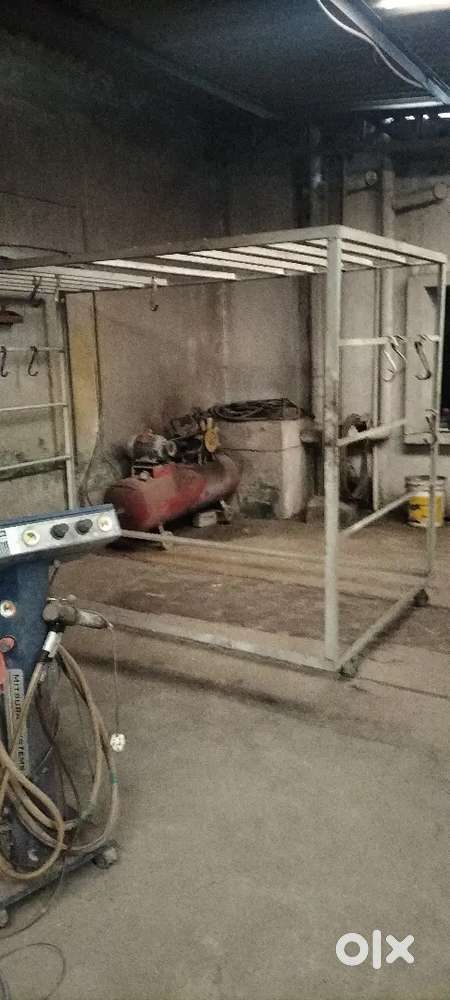 Powder coating coloring machine