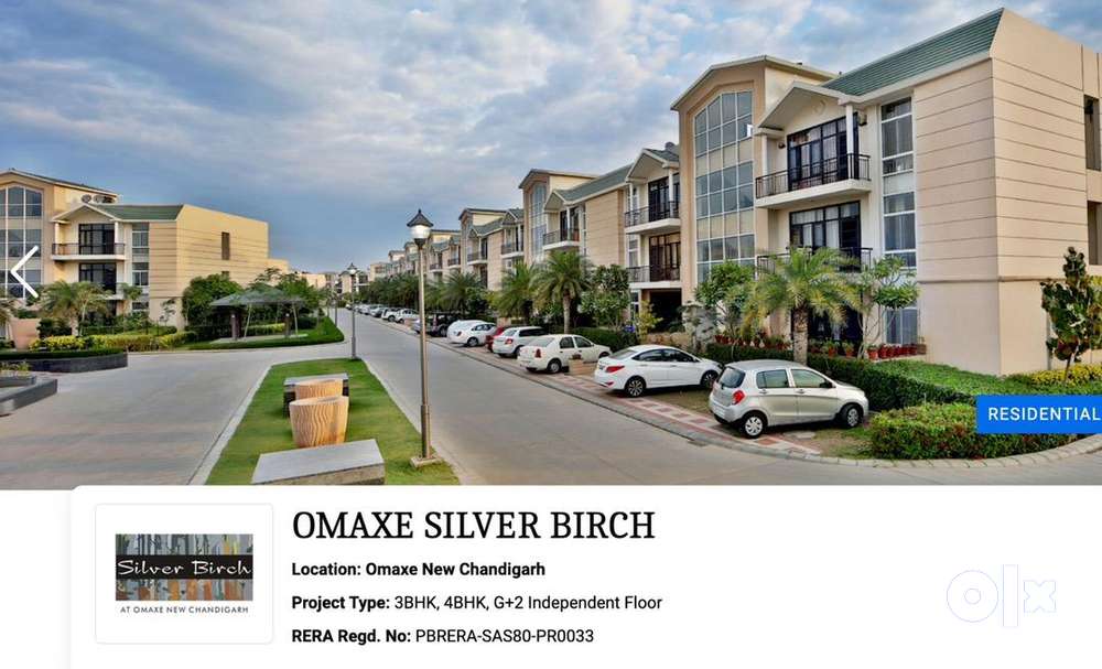 3+1 BHK Omaxe Silver Birch with Terrace Rights for Rent