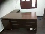Office md table with side storage customized