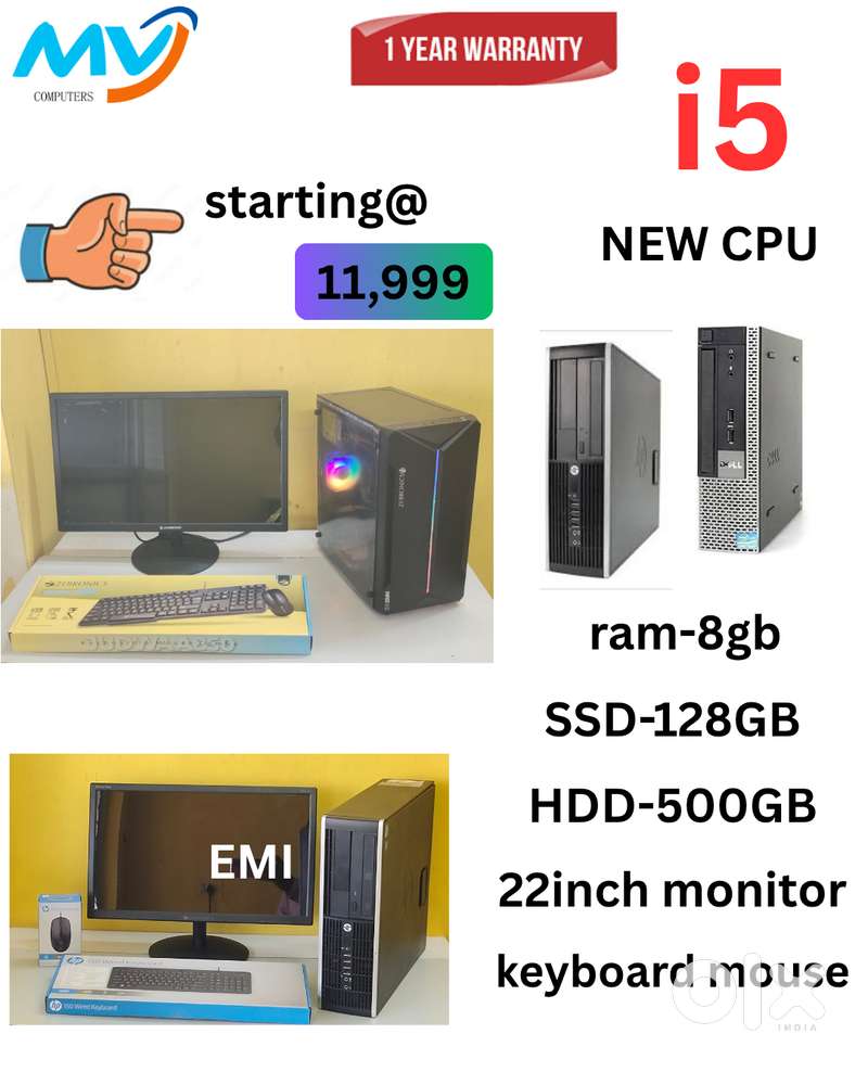 Desktop Laptop CPU Full Set i3-i5-i7 Available @ Low Price