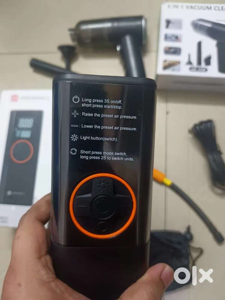 Portronics tyre inflator and car vaccum cleaner