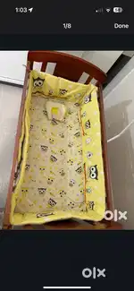 Cot cum rocking bed