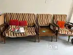 Sofa (2+1+1 set) orignal sagwaan wood