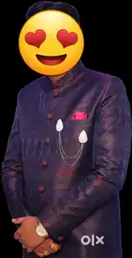 Men Partywear indowestern suit with all accessories new condition