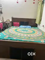 Bed with mattress