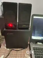 Computer speaker cum phone connected