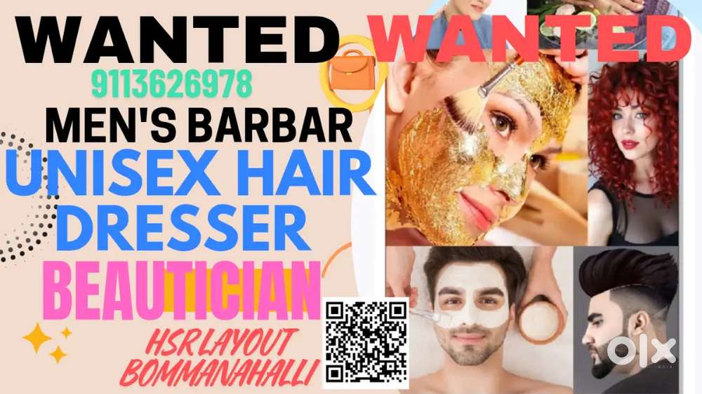 Beauticians Job Hair Dresser  urgent Job Hsr Bommanahalli