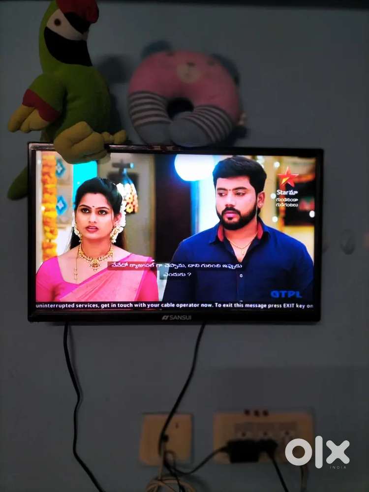 SANSUI 24 INCH TV AND GTPL NEW BOX