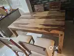 Premium 4 Seater solid sheesam wood dining table in mint condition
