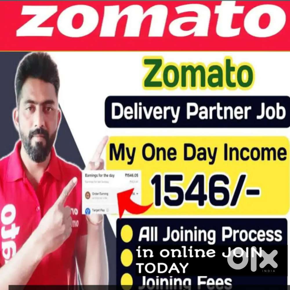 ZOMATO FOOD DELIVERY JOB WEEKLY PAYMENT IMMEDIATELY JOINING