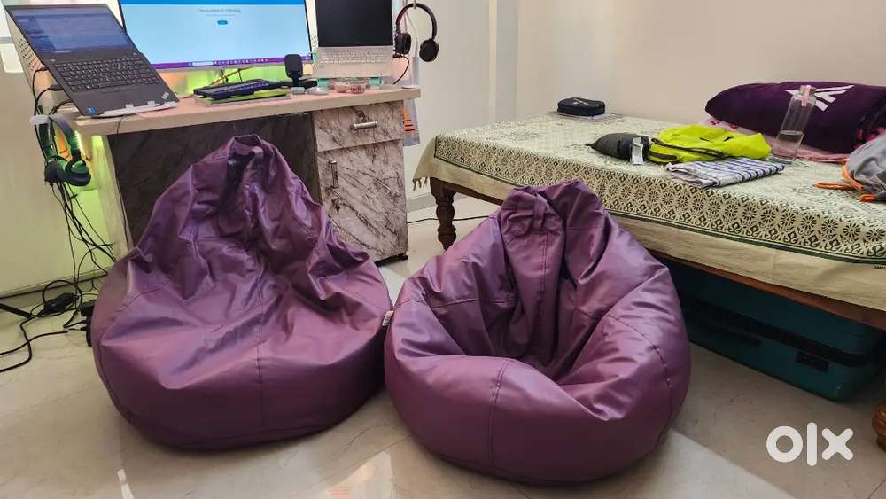 2 Comfortable Bean Bags for Sale – Great Condition!