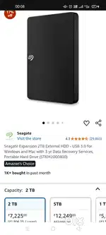 Urgent Sale Hard disk 2Tb SEAGATE 3500