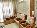 Stylish Wooden Sofa Set (3+1+1) + Coffee Table – Great Condition!