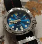 Ratio Free Diver Watch (Blue Sunburst Dial)