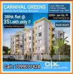 Booking open 3Bhk Flat only@35 Lakh