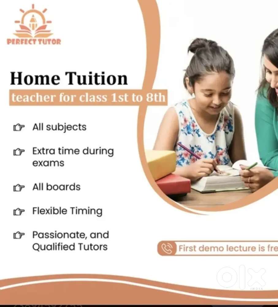 I'm taking tuition to(1st std to 8th std )