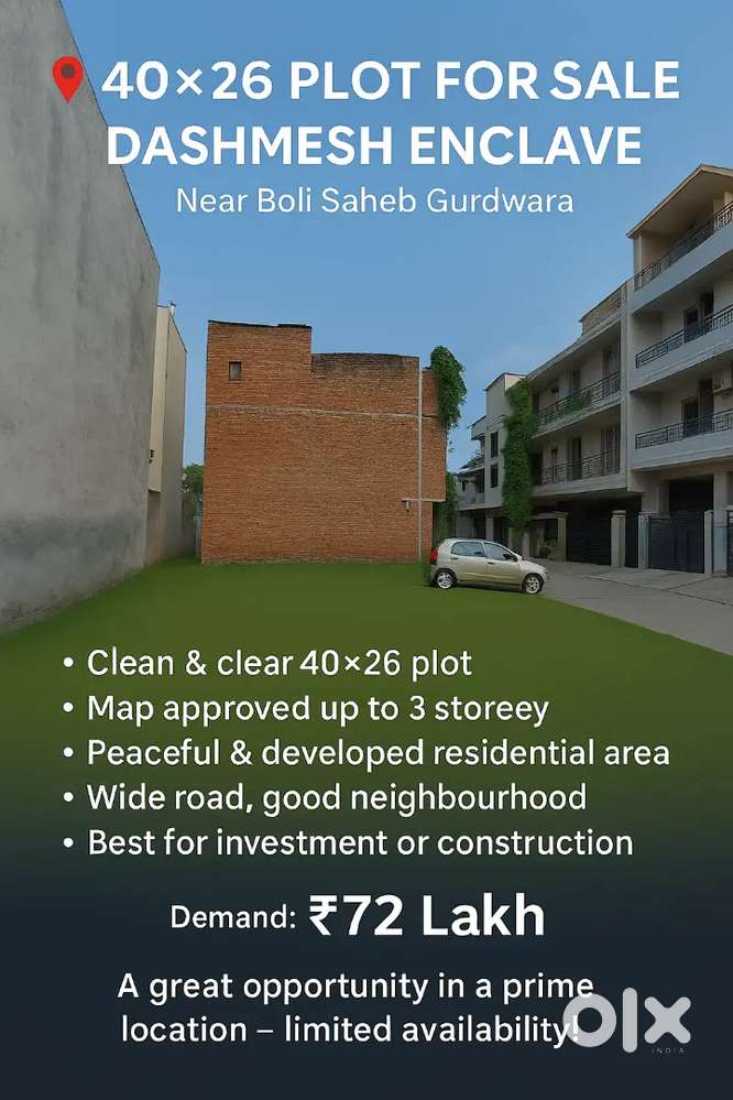 116 Gaj plot Map approved  up to 3 storey