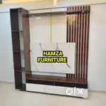 HAMZA FURNITURE NEW DESIGNER LOOK PARTICLE WOOD TV UNIT WITH STORAGE