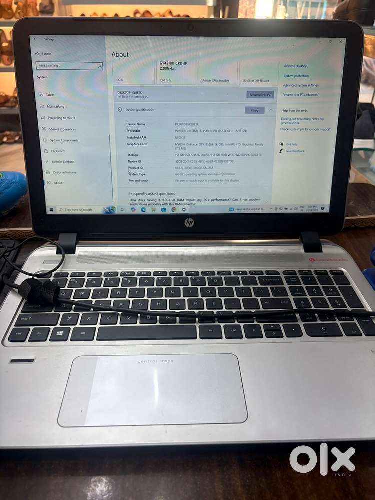 HP Laptop 8 GB