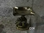 Antique pure brass solid heavy elephant cum Ashtray