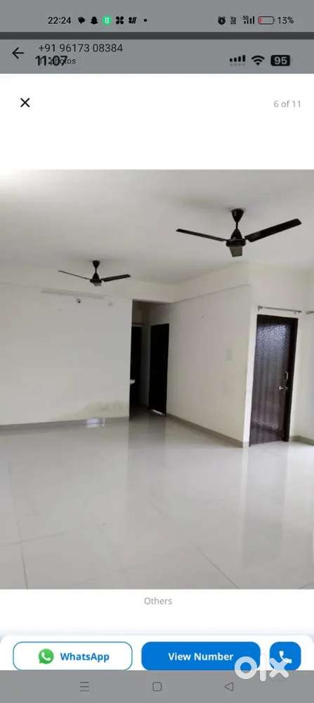3bhk flat on rent at campus society of khajrana ring road for family