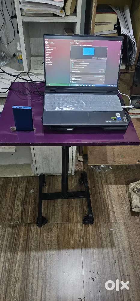 Height Adjustable Laptop Table with Wheels & Mobile Stand