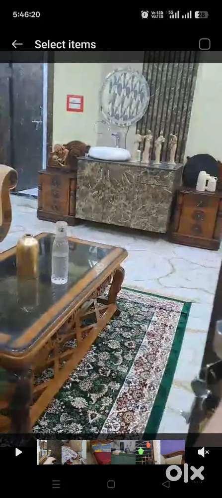 Furnished flat 3bhk for sale