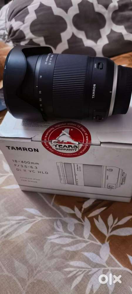 3 years age and new box  , Tamron 18-400mm lense for nikon