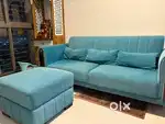 3 seater and 1 seater puffee custom made sofa @15k