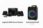 Logitech Z906 Home Theatre (4.1, THX Certified) + boAt PartyPal 220