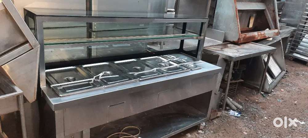 Ban marie hot case food warmer counter Kitchen equipments.