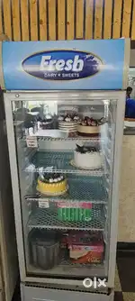 Glass door fridge