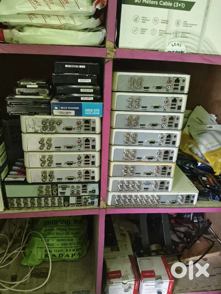 All types of dvr hikvision, dahua, cpplus, see my profile