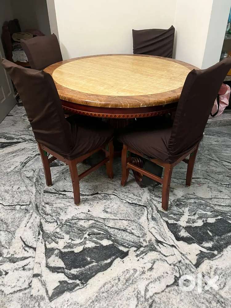 Marble & wood dinning table
