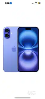 IPHONE 16 PLUS (ULTRAMARINE), 128 gb ,100% BATTERY