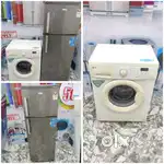 &₹#24 double door refrigerator with front load washing machine