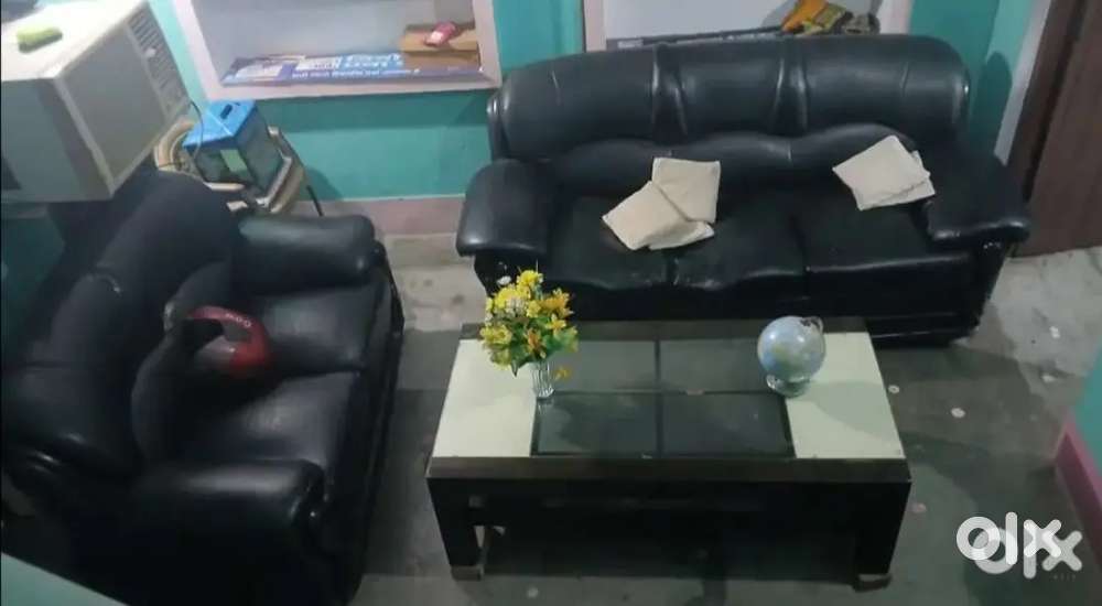 1 table and 2 sofa set  three seater & two seater