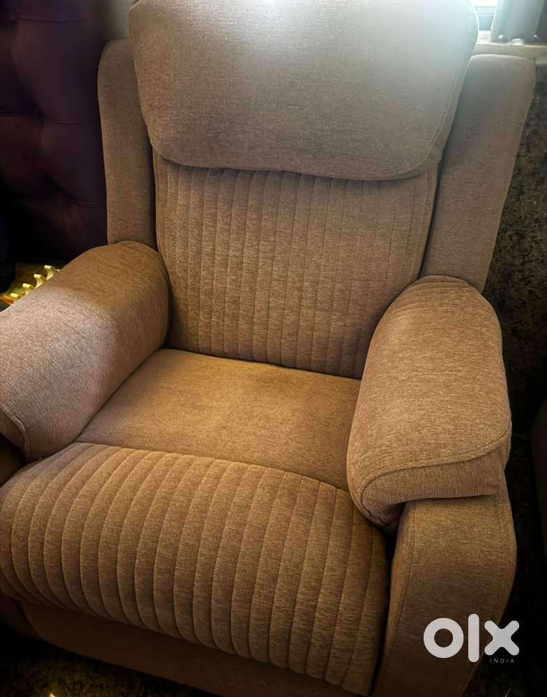 Blush Pink Reclining Sofa