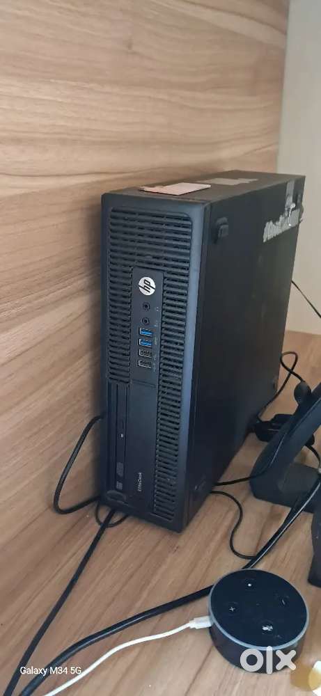 Desktop computer with keyboard and mouse