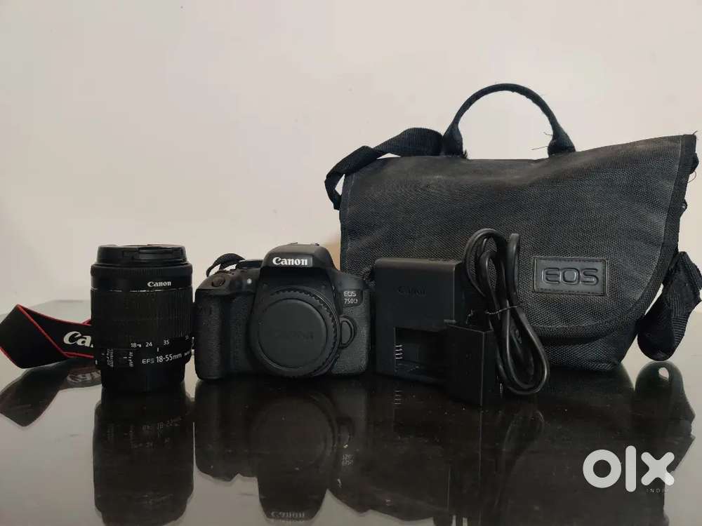 Canon EOS 750D DSLR Camera Body with Single Lens: 18-55mm