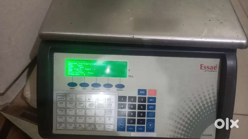 Weight machine with printer