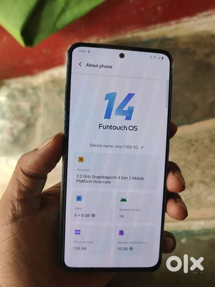 Vivo Y300 5g 8-128gb fresh like new all working no problem at all
