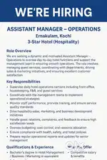Assistant Manager = Operations