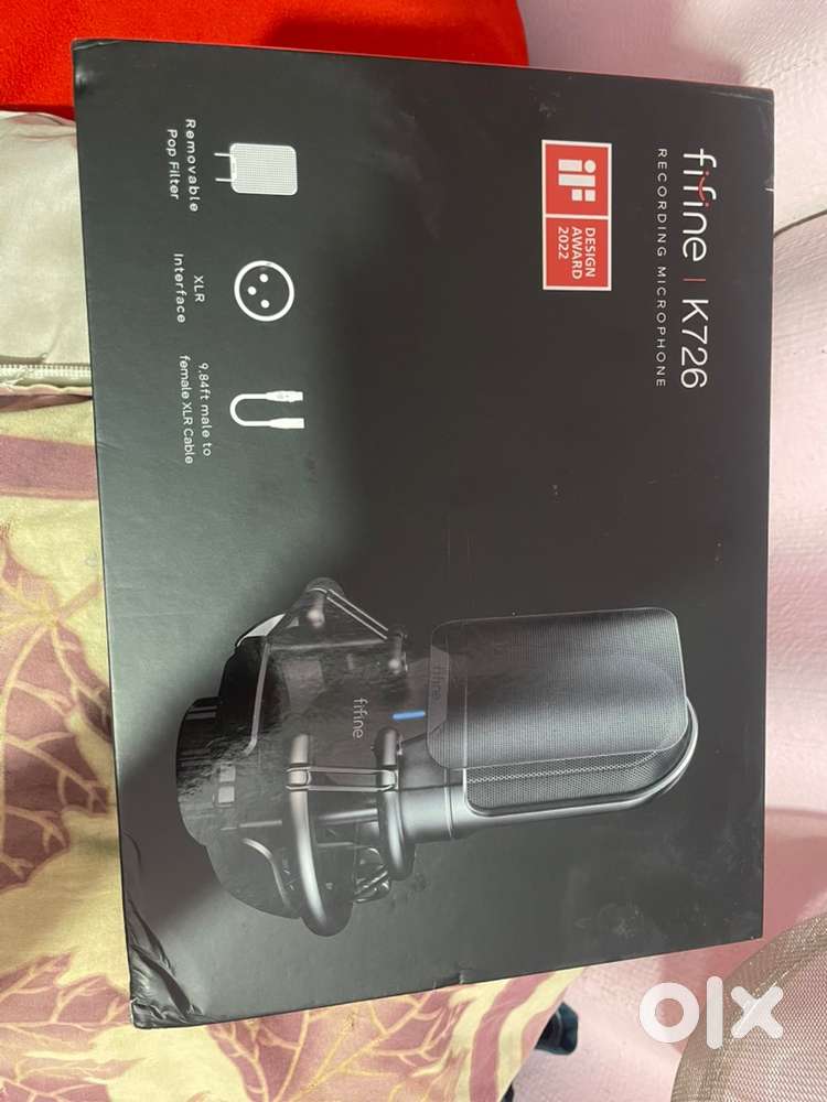 Fifine K726 Cardioid Condenser Microphone with XLR Output, Shock Mount