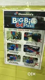 Delivery boy in dominos pizza